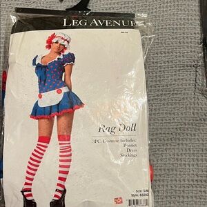 Leg Avenue Rag Doll Costume - Blue and Red